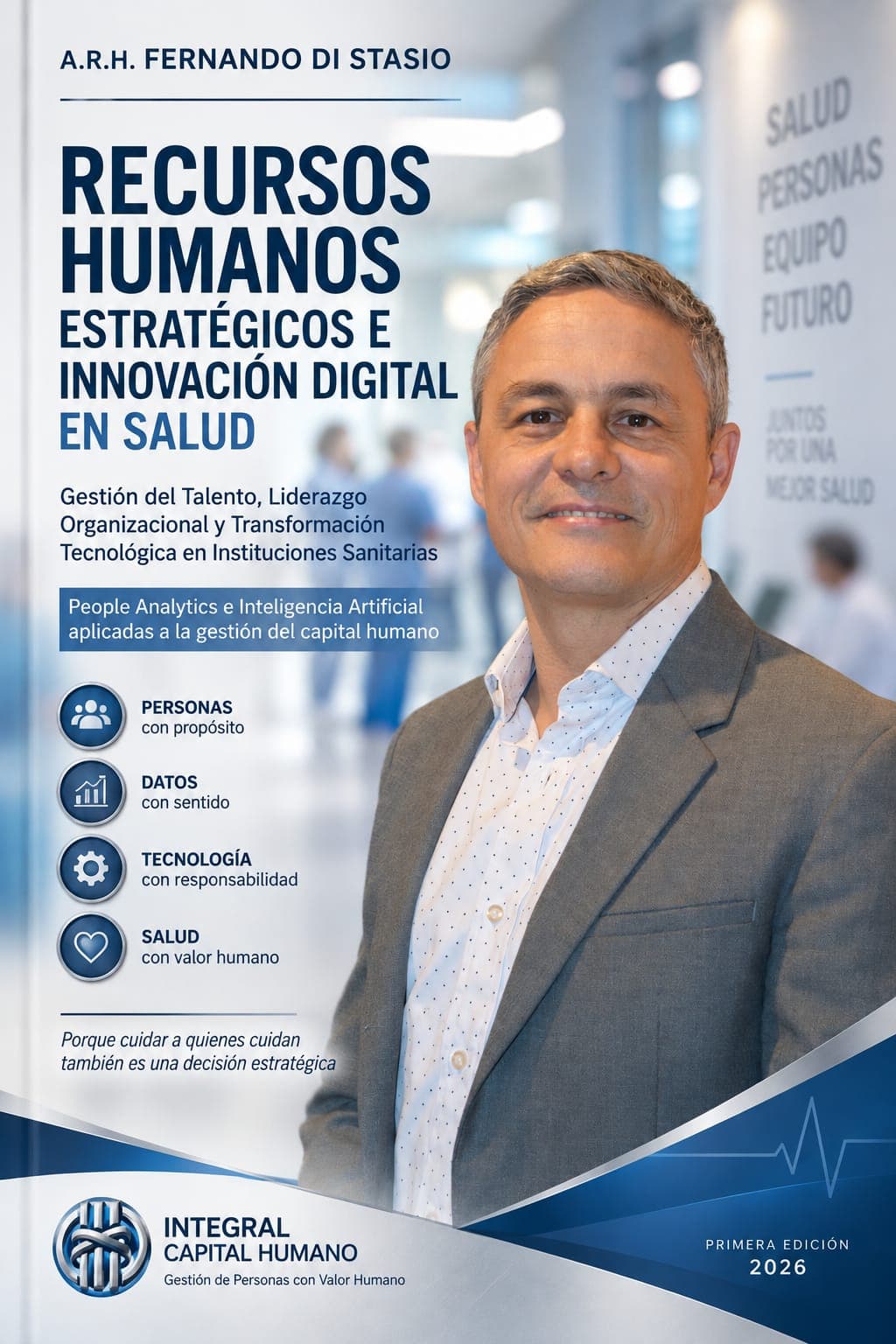 Portada de Recursos Humanos Estratégicos e Innovación Digital en Salud, de Fernando Di Stasio, Primera Edición 2026